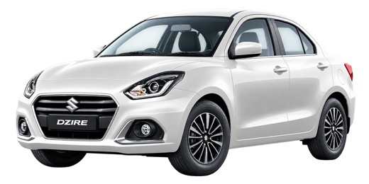 Suzuki Dzire blanche du parc AT Confort Plus
